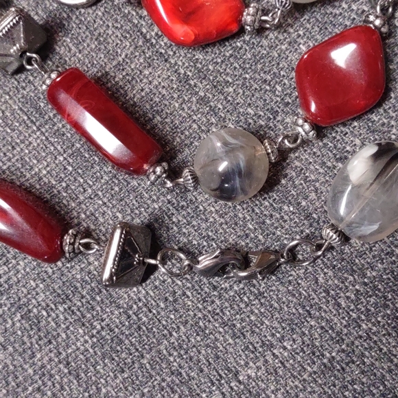 💎 Chain and bead necklace - Picture 3 of 6